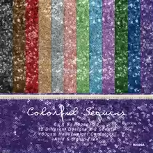 Colorful Sequins Paper