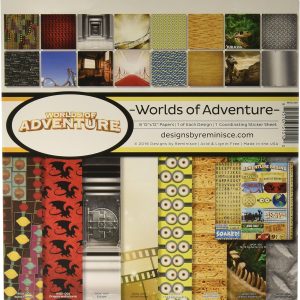 Reminisce Worlds of Adventure Collection Kit, Multicolor, 12" by 12"